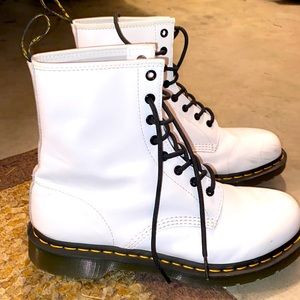 White Doc Marten Boots